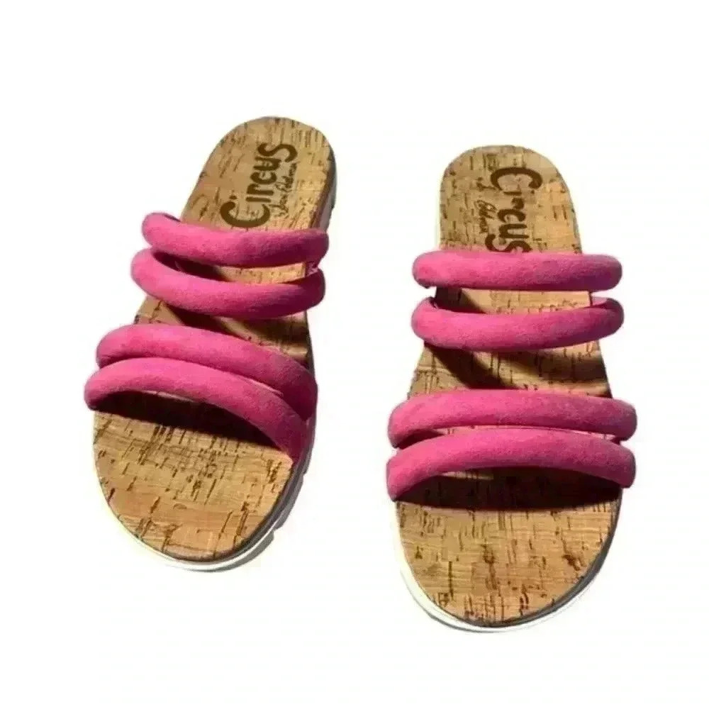 Circus by Sam Edelman Sandals PINK and Cork - Picture 4 of 5